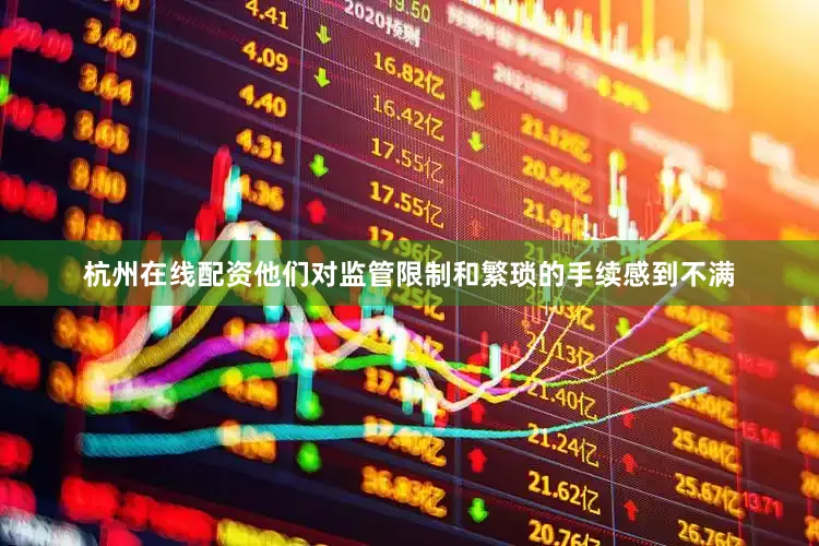 杭州在线配资他们对监管限制和繁琐的手续感到不满